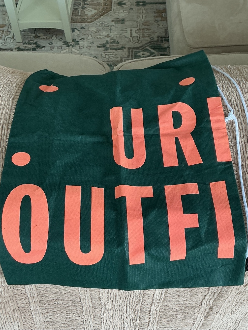 Dark Green Mini  urban outfitters shopping bag